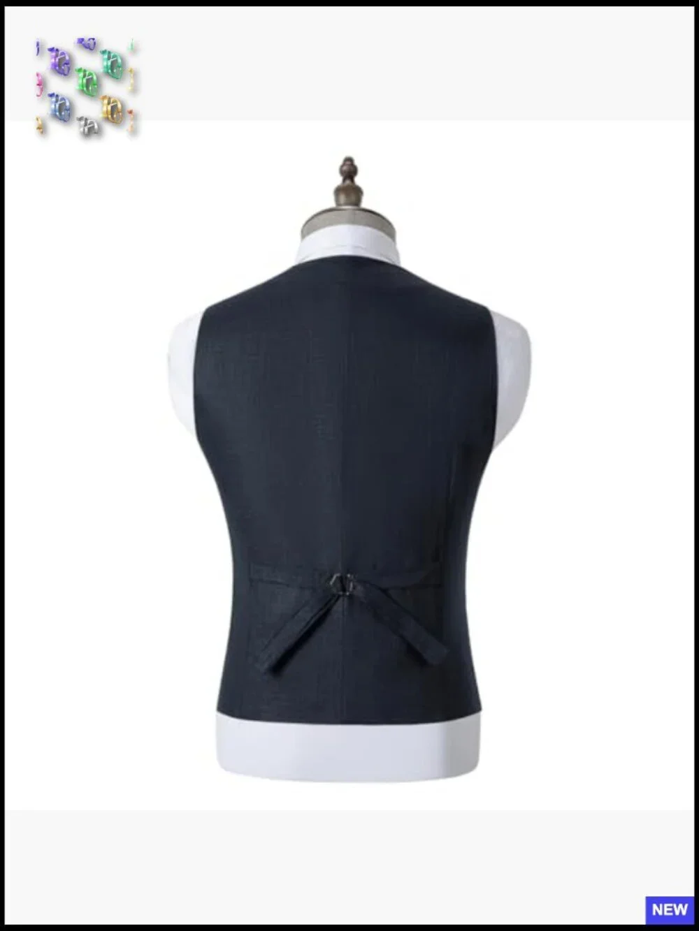 V-Neck Waistcoat Cotton Linen Suit Vest Casual Summer Party Beach Wear